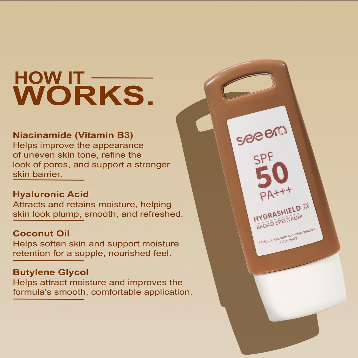 HydraShield Ceramide Fluid Sunscreen SPF 50 PA+++