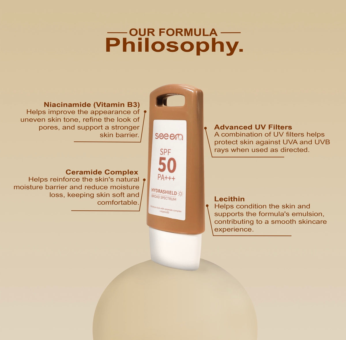 HydraShield Ceramide Fluid Sunscreen SPF 50 PA+++